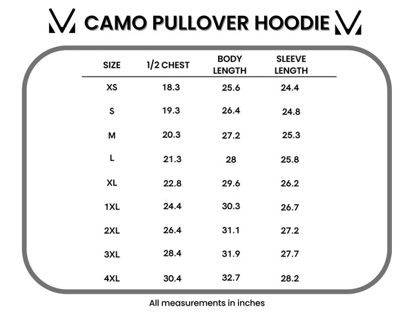 MM Camo Full Zip, 1/2 Zip, Pullover + Joggers