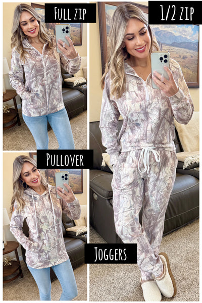 MM Camo Full Zip, 1/2 Zip, Pullover + Joggers
