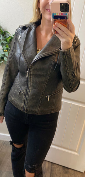Studded Moto Jacket