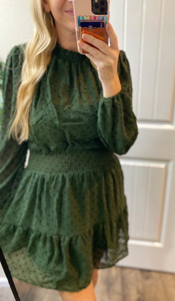 Swiss Dot Smocked Dress