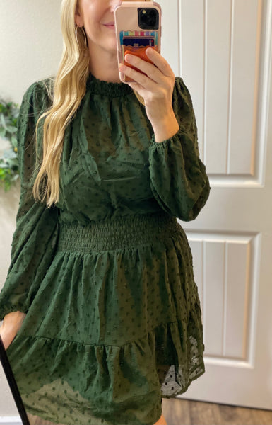 Swiss Dot Smocked Dress