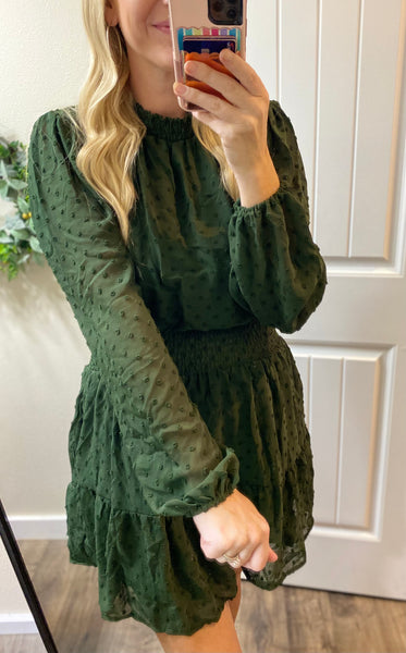 Swiss Dot Smocked Dress