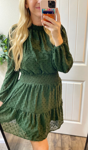 Swiss Dot Smocked Dress