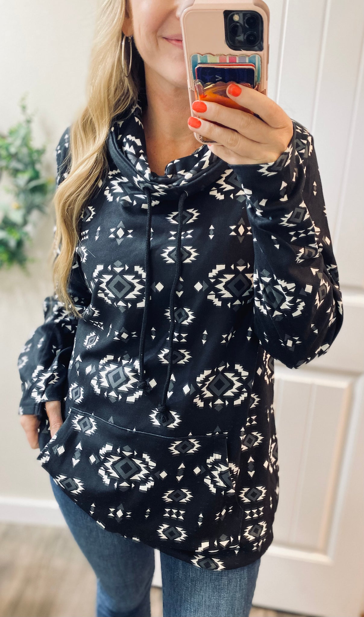 Sale! Aztec Cowl Pullover