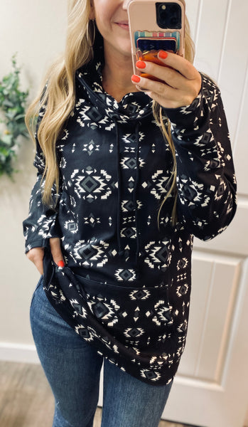 Sale! Aztec Cowl Pullover