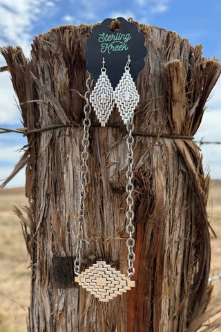 Aztec Earrings or Necklace