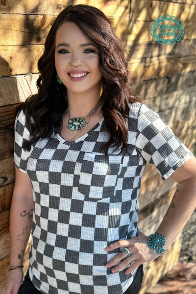 Checked Pocket Short Sleeve