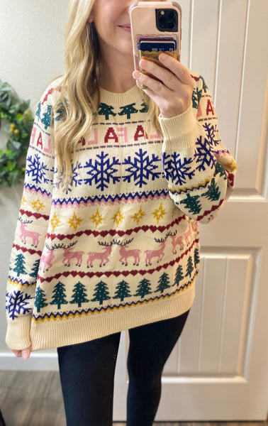 Fa La La Christmas Sweater
