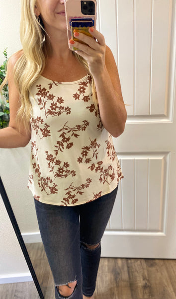 Ivory Floral Cami