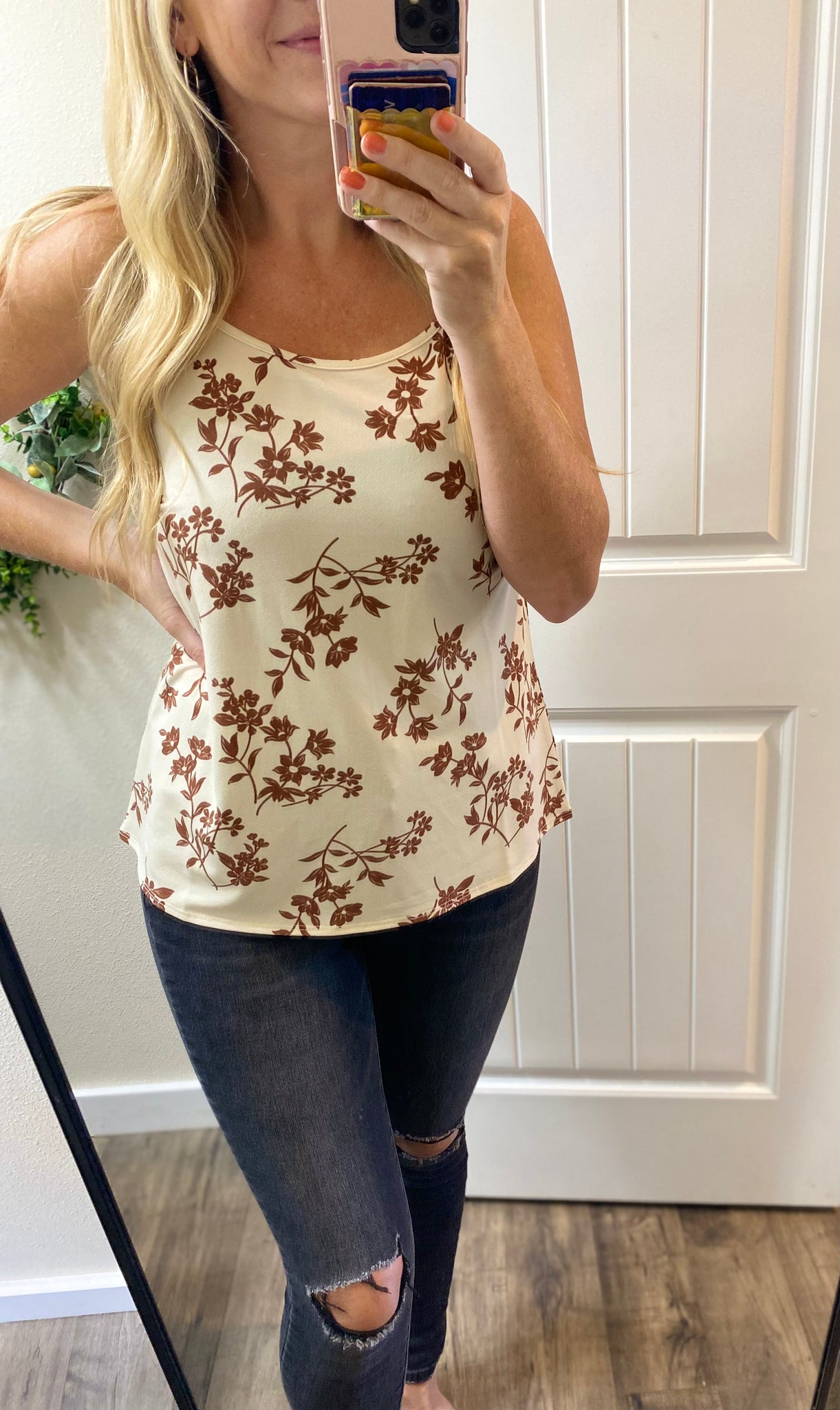 Ivory Floral Cami