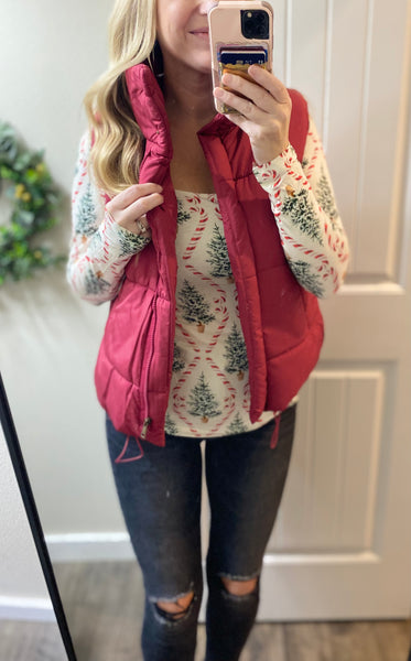 MM Holiday Square Neck Long Sleeves