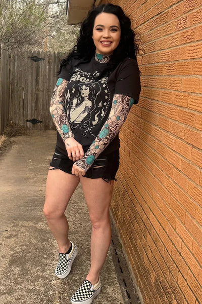 Tattoo Mesh Long Sleeve