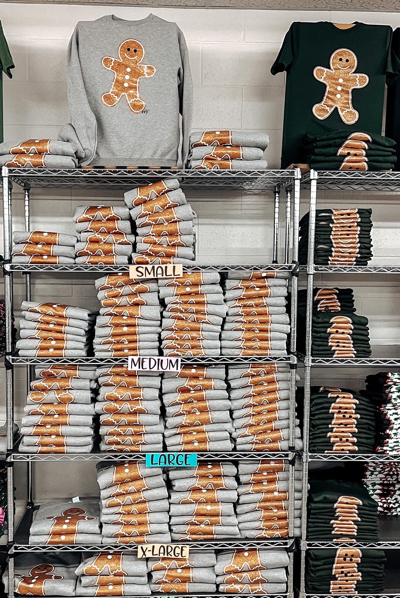 Glittery Gingerbread Sweatshirt/Tee