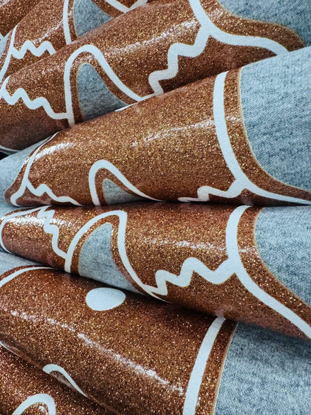 Glittery Gingerbread Sweatshirt/Tee