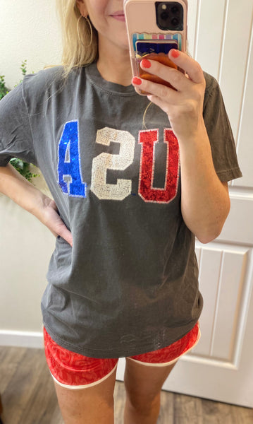 Preorder USA Sequin Tee