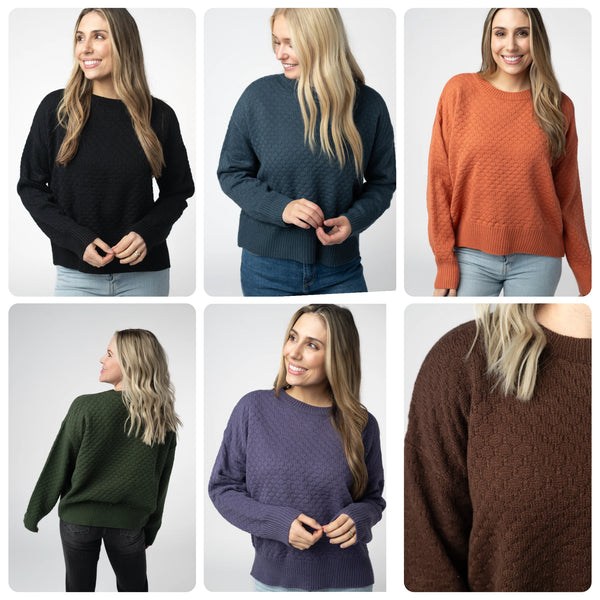 MM Cozy Crew Sweaters(6 colors)