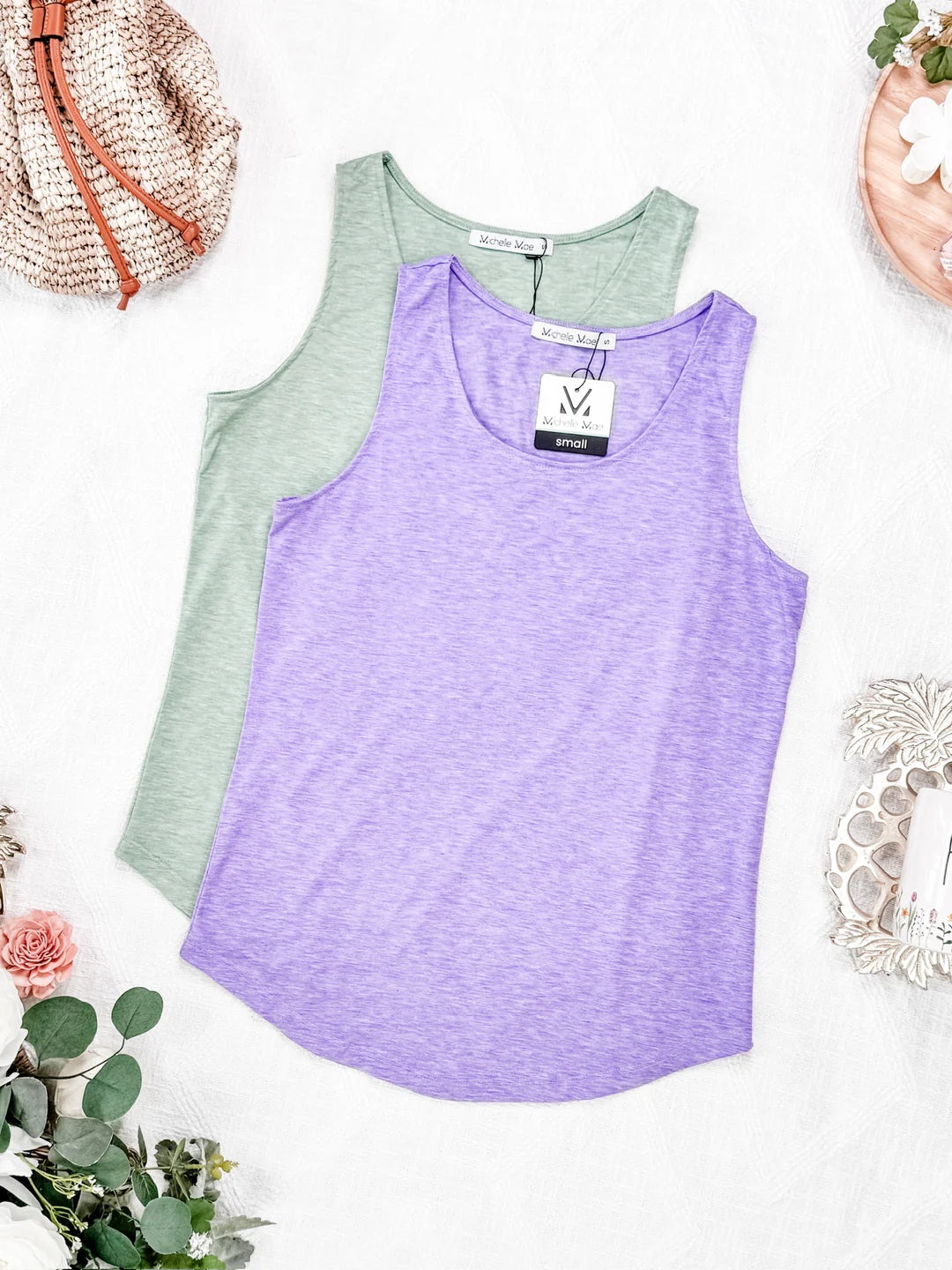Lavender or Sage Sleeveless Top