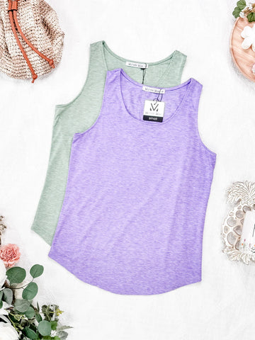 Lavender or Sage Sleeveless Top