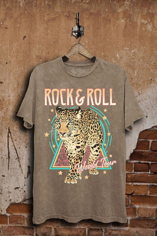Mineral Wash Rock & Roll Tee