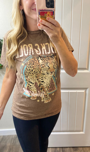 Mineral Wash Rock & Roll Tee