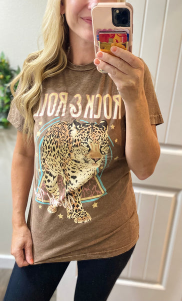 Mineral Wash Rock & Roll Tee