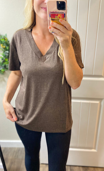 Blakeley Boyfriend Fit V-neck Tees