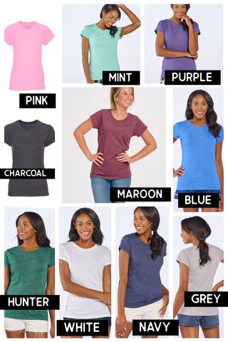 Tri-Blend Crewneck Tees (10 colors)