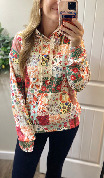 Ampersand Ave. Oversized Patchwork Hoodie