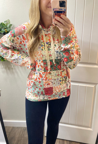 Ampersand Ave. Oversized Patchwork Hoodie