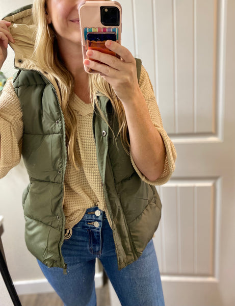 Hooded Puff Vest