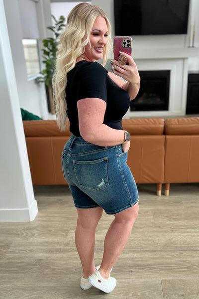 Judy Blue Tummy Control Cuffed Shorts