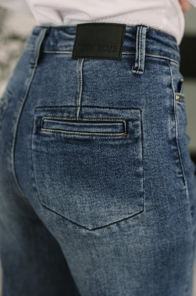 Judy Blue Buttonfly Straight Denim