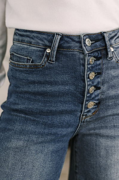 Judy Blue Buttonfly Straight Denim