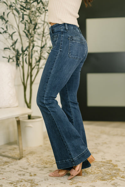 Judy Blue Flare with Vintage Pocket