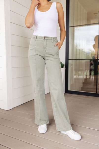 Judy Blue Sage Front Seam Straight Denim