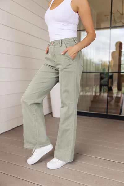 Judy Blue Sage Front Seam Straight Denim