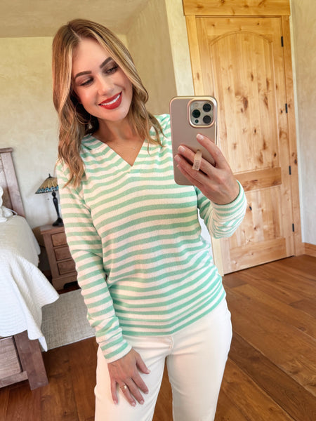 MM Summer Striped Hoodies (Green, Blue, or Lemon)