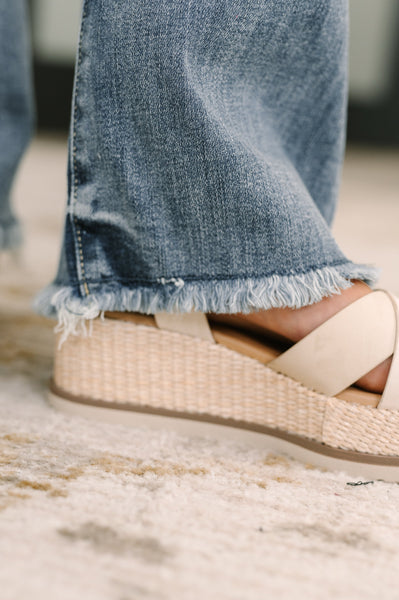 Judy Blue High Waist Bootcut with Fray Hem