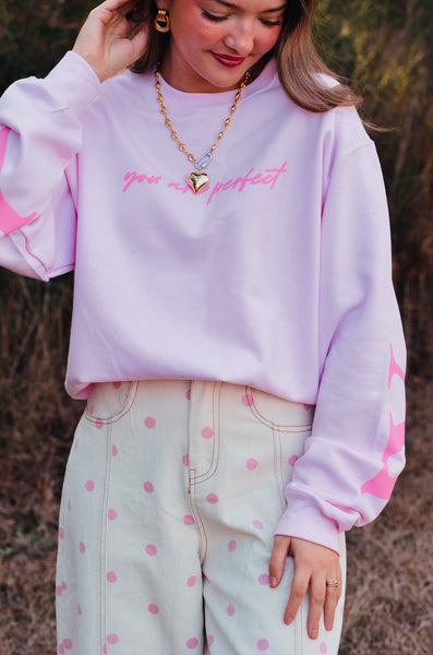 Worthy Light Pink Sweatshirt