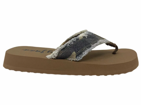 Gypsy Jazz "Encore" Camouflage Flip Flop-Shoes-Sunshine and Wine Boutique