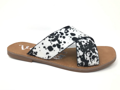 Very G "Seaside" Black & White Sandal-Shoes-Sunshine and Wine Boutique