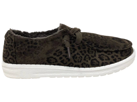 Gypsy Jazz Kid's "Lil Bonny" Taupe Leopard Slip-on Shoes-Shoes-Sunshine and Wine Boutique