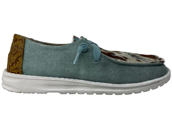 Gypsy Jazz "Mooma Tooled" Turquoise Slip-on Shoes-Shoes-Sunshine and Wine Boutique