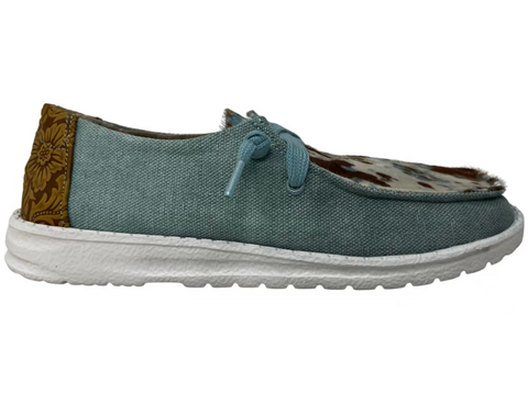 Gypsy Jazz "Mooma Tooled" Turquoise Slip-on Shoes-Shoes-Sunshine and Wine Boutique