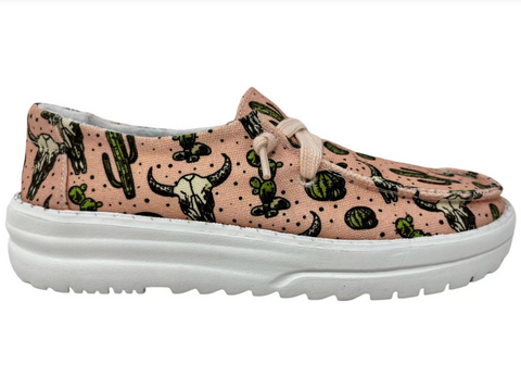 Gypsy Jazz "Elizabeth" Peach Slip-on Shoes-Shoes-Sunshine and Wine Boutique
