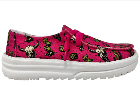 Gypsy Jazz "Elizabeth" Pink Slip-on Shoes-Shoes-Sunshine and Wine Boutique