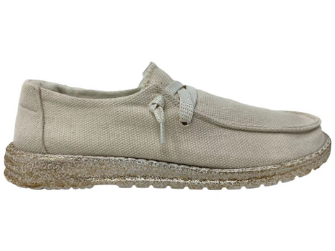 Gypsy Jazz "Flash" Cream Slip-on Shoes-Shoes-Sunshine and Wine Boutique