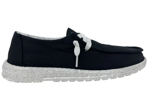 Gypsy Jazz "Flash" Black Slip-on Shoes-Shoes-Sunshine and Wine Boutique