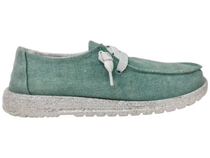 Gypsy Jazz "Flash" Turquoise Slip-on Shoes-Shoes-Sunshine and Wine Boutique
