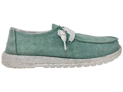 Gypsy Jazz "Flash" Turquoise Slip-on Shoes-Shoes-Sunshine and Wine Boutique